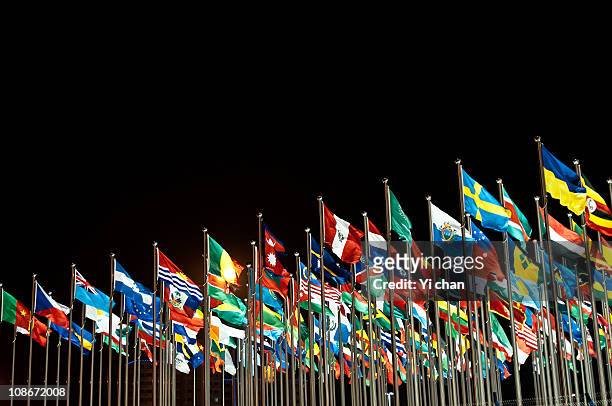 the world expo 2010 - national flag stock pictures, royalty-free photos & images