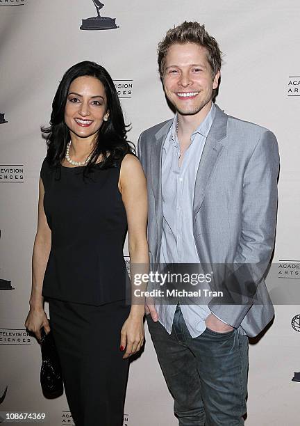 Archie Panjabi and Matt Czuchry arrive at the Academy Of Television Arts & Sciences Presents An Evening With "The Good Wife" held at Leonard H....