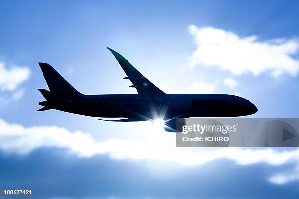 commercial airplane - boeing photos et images de collection