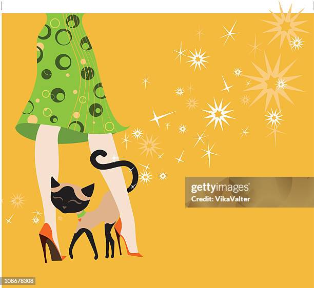 illustrations, cliparts, dessins animés et icônes de les chats - jambe