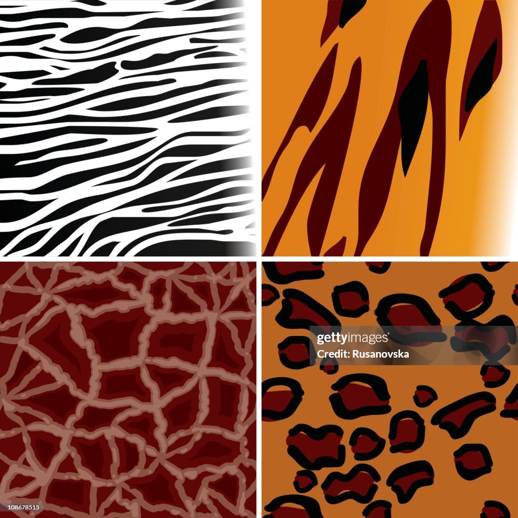 Animal Composition Pattern African Animal Patterns