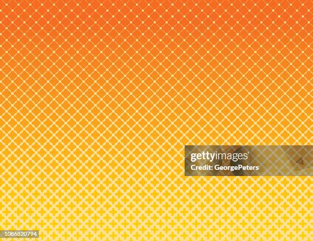 dot matrix halftone pattern background - scalloped stock illustrations