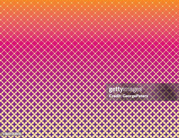 dot matrix halftone pattern background - scalloped stock illustrations