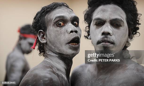 Lifestyle-China-Australia-culture-dance,FEATURE by Allison Jackson This photo taken on January 11, 2011 shows members of the Australian Aboriginal...