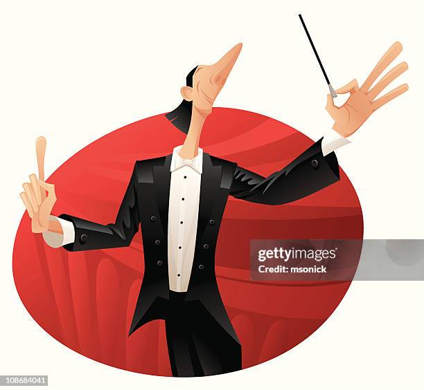 conductor - dirigent stock-grafiken, -clipart, -cartoons und -symbole