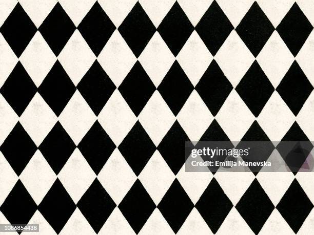 seamless black and white pattern tile - the old pattern stock pictures, royalty-free photos & images