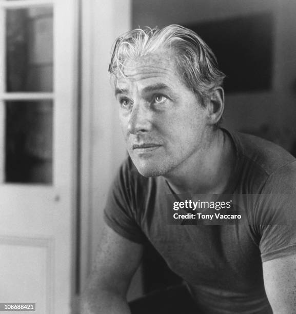 Dutch-American artist Willem de Kooning in East Hampton, New York State, August 1953.