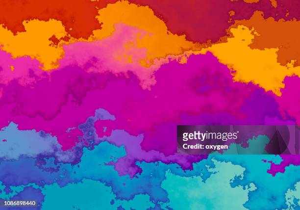 vibrant abstract painted watercolor illustration - colourful graffiti stock pictures, royalty-free photos & images