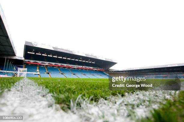 General View of Elland Road prior to the Sky Bet Championship match between Leeds United and Blackburn Rovers at Elland Road on December 26, 2018 in...