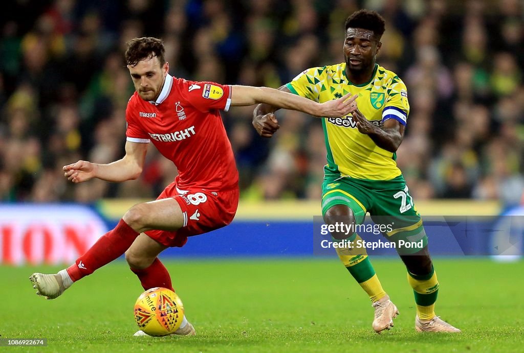 Norwich City v Nottingham Forest - Sky Bet Championship