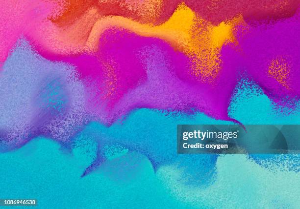 mixed paint multicolored background. abstract backdrop with curls - sand art stock pictures, royalty-free photos & images