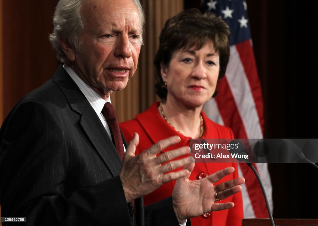 Lieberman And Collins Discuss Northern Border Security
