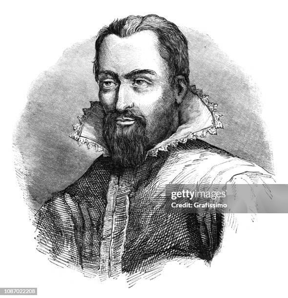 johannes kepler german mathematician astronomer and astrologer - johannes kepler stock illustrations
