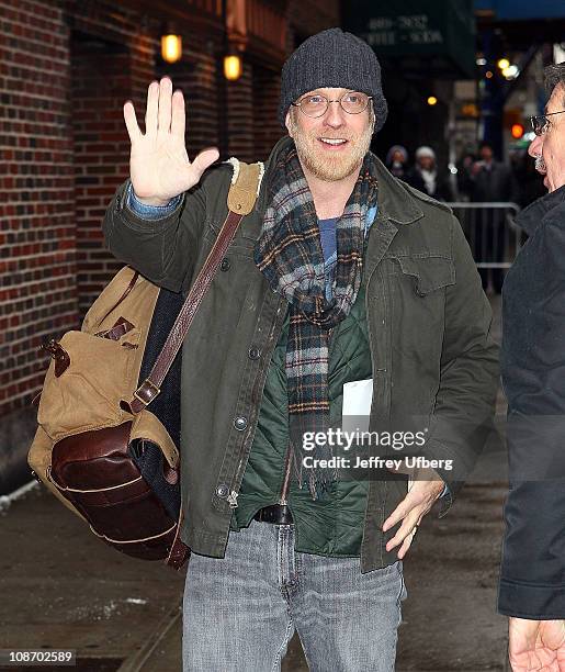 Actor Chris Elliott arrives at "Late Show With David Letterman" at the Ed Sullivan Theater on February 1, 2011 in New York City.