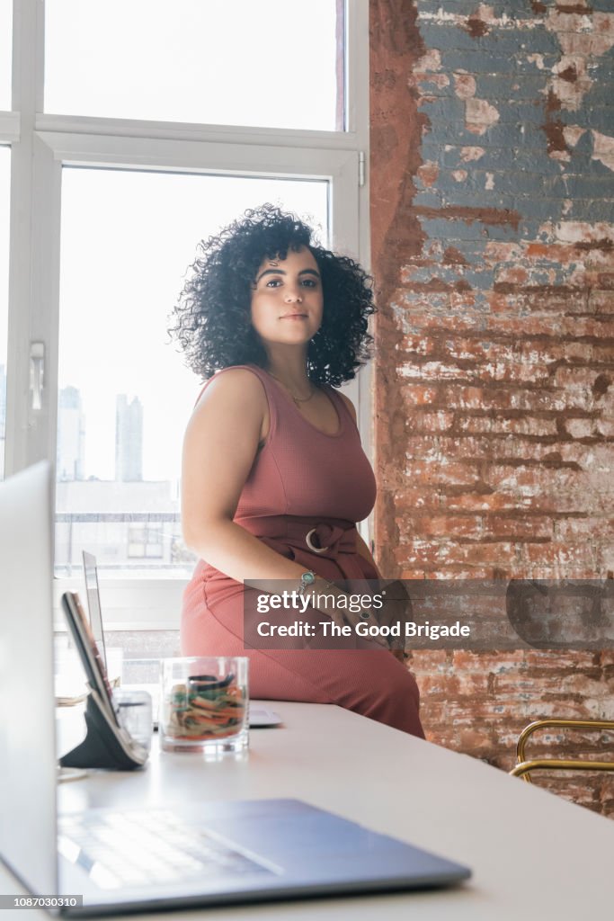 Portrait of confident businesswoman in office