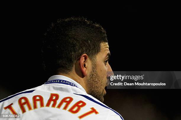 Adel Taarabt of QPR looks to take a corner during the npower Championship match between Queens Park Rangers and Portsmouth at Loftus Road on February...