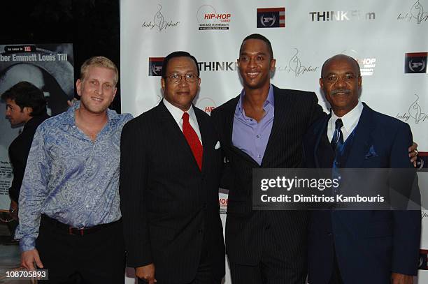 Steven Laitmon, Dr. Benjamin Chavis, Keith Beauchamp, director, and Simeon Wright