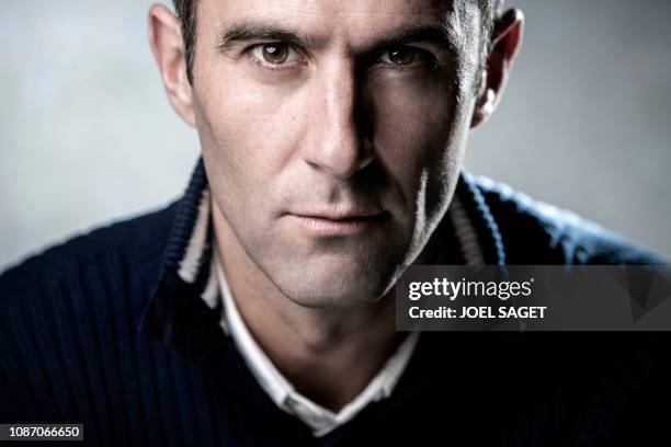 French sailor Armel Le Cleac'h poses during a photo session on January 22, 2019 in Paris.