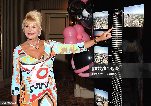 Ivana Trump during Ivana Las Vegas Cocktail Party at Regent Beverly Wilshire Hotel in Beverly Hills, California, United States.