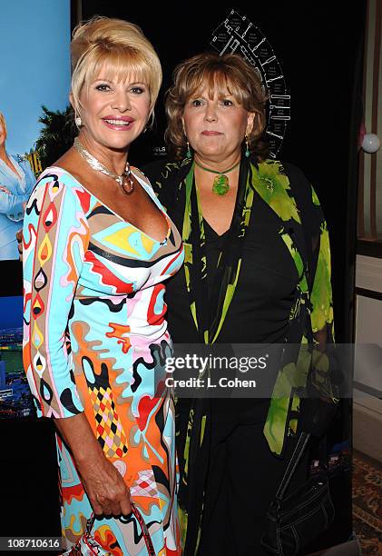 Ivana Trump and Brenda Vaccaro during Ivana Las Vegas Cocktail Party at Regent Beverly Wilshire Hotel in Beverly Hills, California, United States.