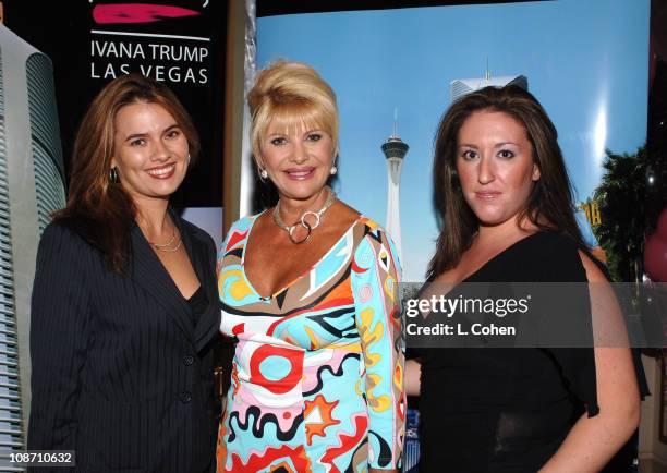 Jaime Faccenda, Ivana Trump and Rebecca Montgomery