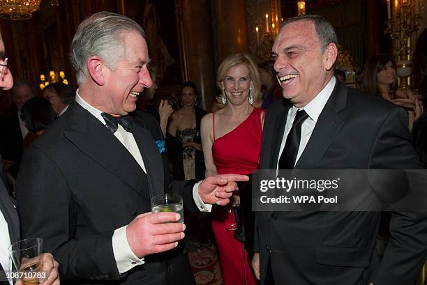 Prince Charles, Prince of Wales, President of The Prince's Foundation for Children and the Arts talks with West Ham manager Avram Grant at a charity...