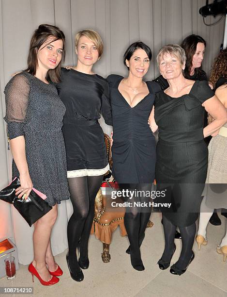 Sisters Jade Davidson, Holly Davidson, Sadie Frost and their Mother Mary Davidson attend the Rodial BEAUTIFUL Awards at Sanderson Hotel on February...