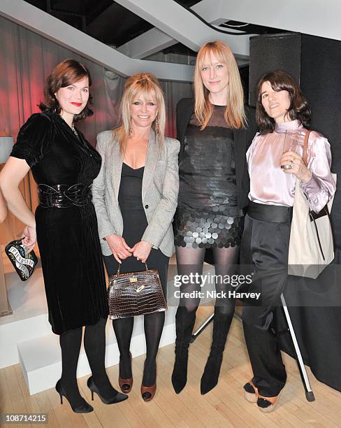 Jasmine Guinness, Jo Wood, Jade Parfitt and Bella Freud attend the Rodial BEAUTIFUL Awards at Sanderson Hotel on February 1, 2011 in London, England.