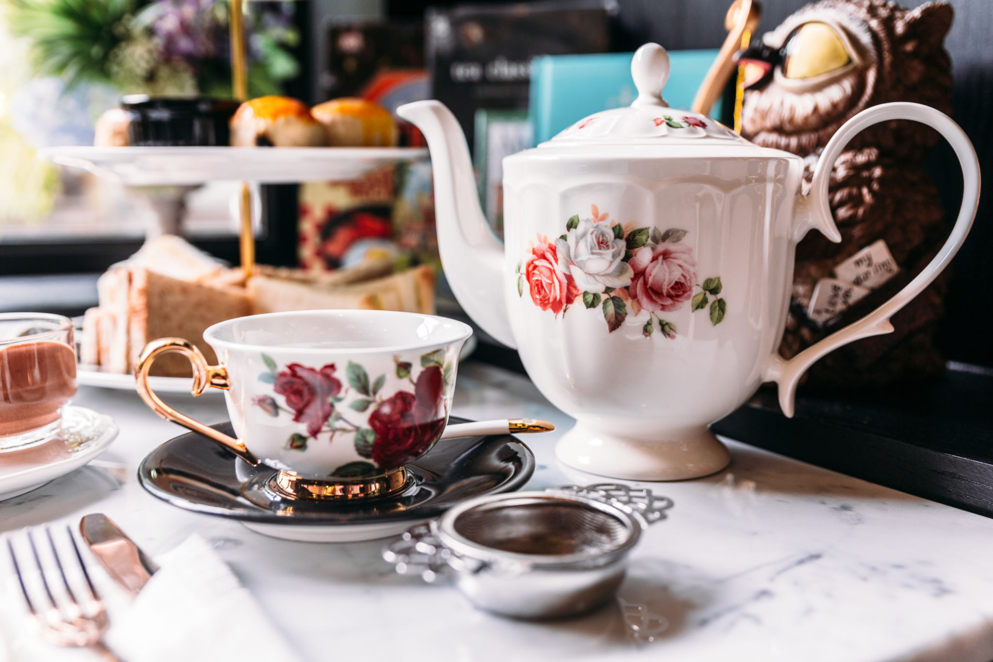 customized tea setup