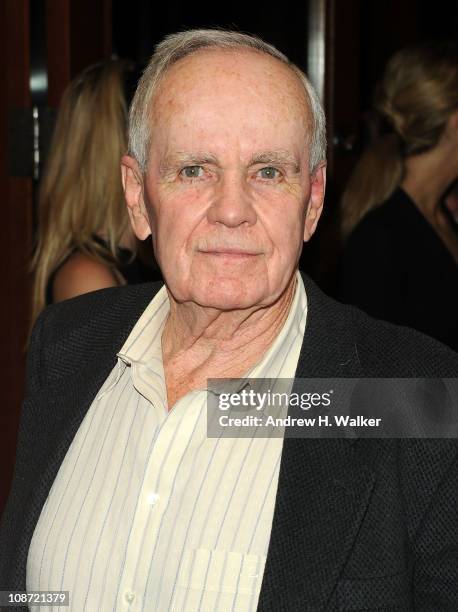Writer Cormac McCarthy attends the HBO Films & The Cinema Society screening of "Sunset Limited" after party at Porter House on February 1, 2011 in...