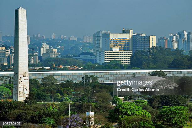 ibirapuera park from the heights - ibirapuera park stock pictures, royalty-free photos & images