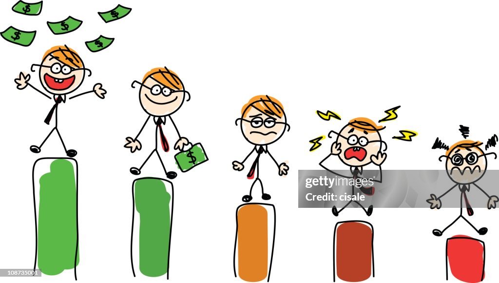 Rich And Poor Businessmen Doodle Cartoon Illustration High-Res Vector  Graphic - Getty Images