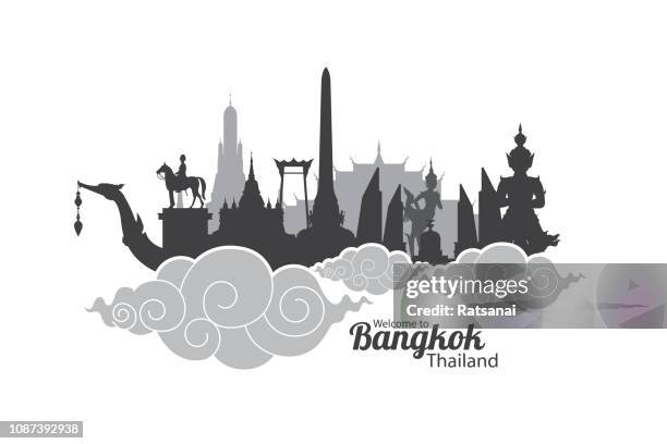 ilustraciones, imágenes clip art, dibujos animados e iconos de stock de bangkok tailandia - thailand