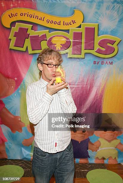 Andy Dick with Trolls during The Original Lucky Trolls at Silver Spoons Hollywood Buffet - Day 2 in Los Angeles, California.