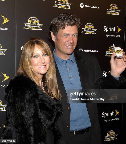 Buffy Waltrip and Michael Waltrip during 2005 NASCAR Nextel Cup Series Champion's Party at Marquee Presented by Sprint at Marquee in New York City,...