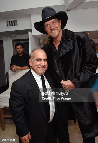 Phil Quatarero and Trace Adkins during The 39th Annual CMA Awards - Capital Records Post Party - Red Carpet and Inside at Nikki Beach in New York...