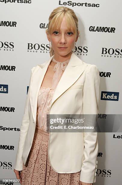 Anne Heche during Glamour Magazine Golden Globes Style Suite - Day 1 at Chateau Marmont in Hollywood, California, United States.