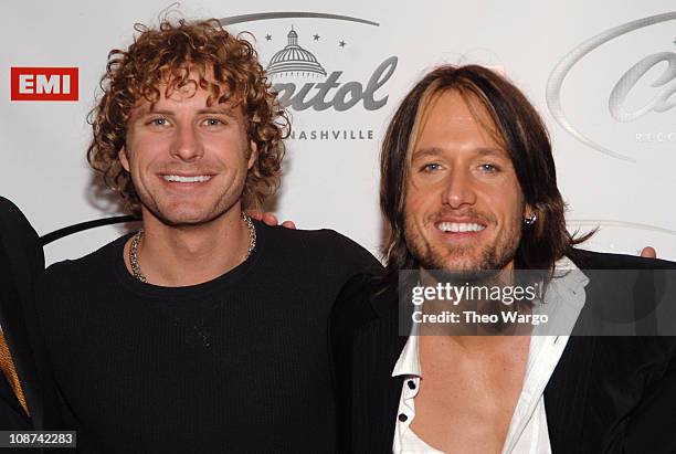 Dierks Bentley and Keith Urban during The 39th Annual CMA Awards - Capital Records Post Party - Red Carpet and Inside at Nikki Beach in New York...
