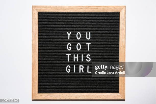 girl power, empowering, encouragement, motivation, mantra, self motivation, self help, self improvement, goals, confidence, strength, life coach, parenting, success - letter board stock pictures, royalty-free photos & images
