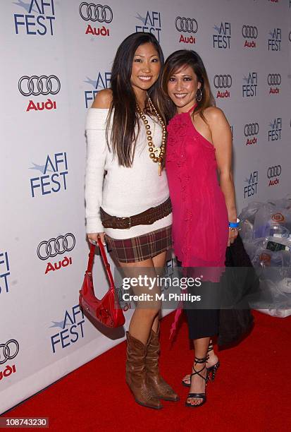 Jelynn Rodriguez and Missy Aguilar during ImaginAsian TV and AFI Fest Sway Celebration - Red Carpet Arrivals at Rooftop Village - Arclight Theater in...