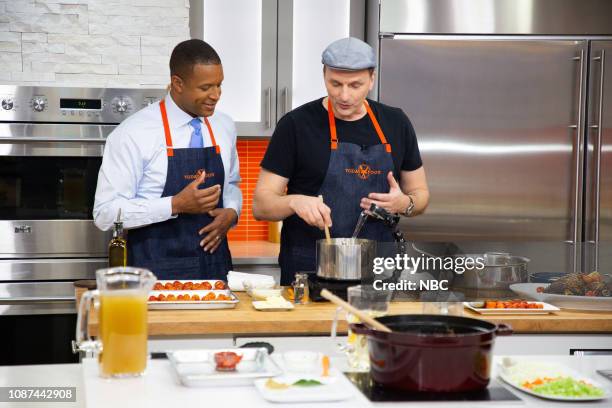 Andrew Carmellini and Craig Melvin on Tuesday, January 22, 2019 --