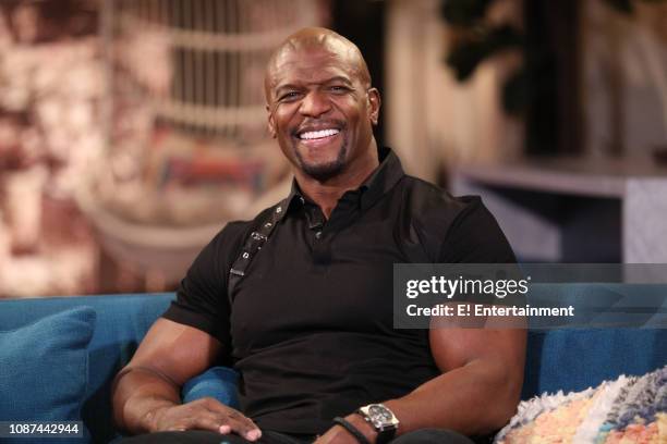 Episode 1041 -- Pictured: Guest Terry Crews on the set of Busy Tonight --