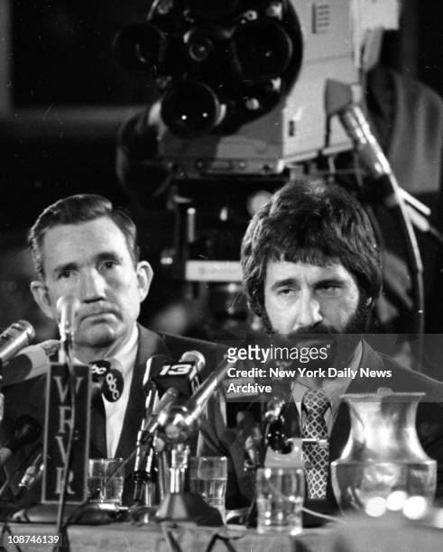 American police officer Frank Serpico testifies before the Knapp Commission on widespread corruption on the force, New York, New York, December 15,...