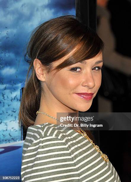 Actress Danielle Harris arrives at the "Skyline" Los Angeles Premiere at Regal Cinemas L.A. Live on November 9, 2010 in Los Angeles, California.