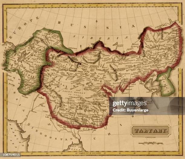 Map shows 'Tartary,' a large region encompassing Mongolia, 1817.