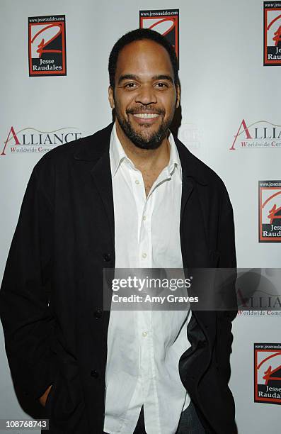 Victor Williams during Jesse Raudales and Terrence Howard Peace for the Children Art Show at Pounder-Kone Artspace in Glendale, California, United...