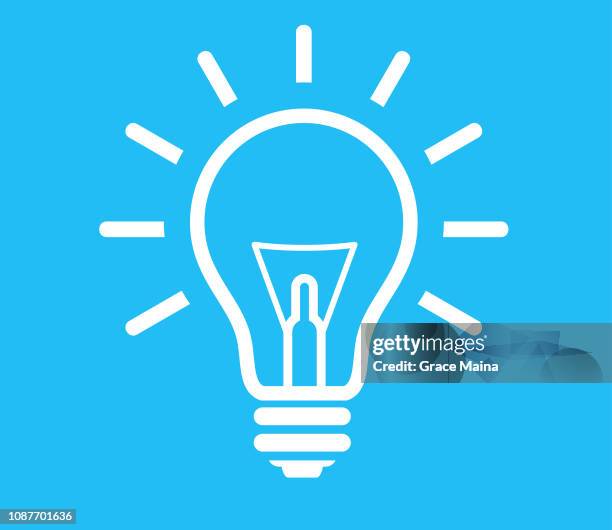light bulb illustration - vector - energy efficient heating stock illustrations