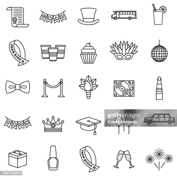 ilustraciones, imágenes clip art, dibujos animados e iconos de stock de conjunto de iconos de fiesta - barrera de cuerda