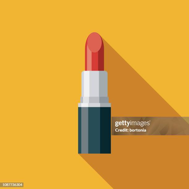 lipstick flat design prom icon - lipstick stock illustrations