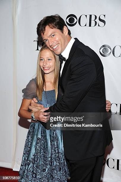 Musician Harry Connick Jr. And daughter Georgia attend the 62nd Annual Tony Awards at Radio City Music Hall on June 15, 2008 in New York City.
